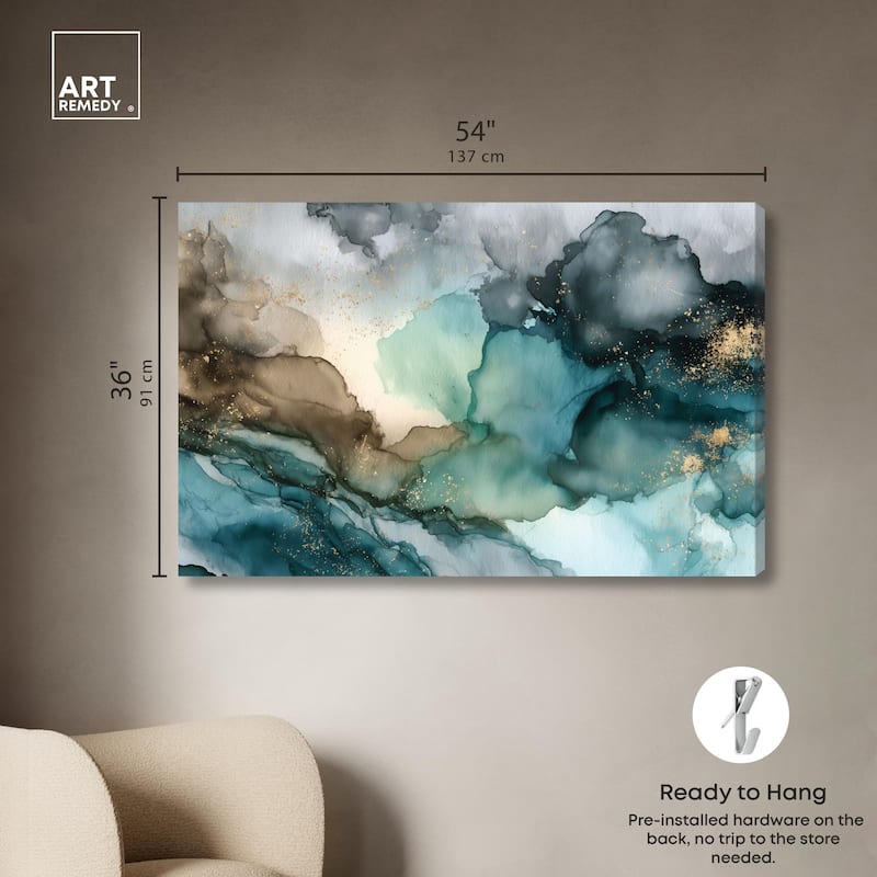 Veiled Inlet Canvas by Art Remedy, Gallery Wrapped