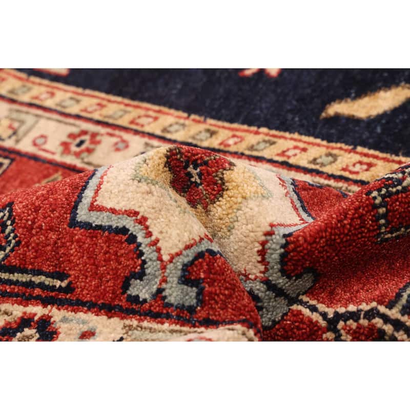 ECARPETGALLERY Hand-knotted Peshawar Oushak Dark Navy Wool Rug - 10'2 x 14'4