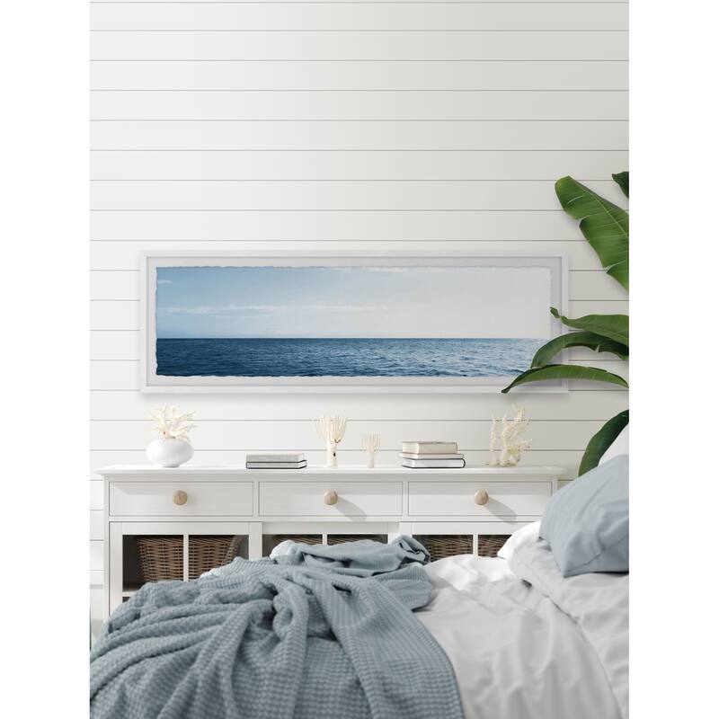 'Wide Blue Sea' Framed Painting Print