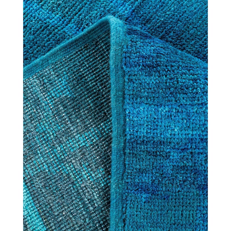 Contemporary Overdyed Wool Hand Knotted Area Rug - 6' 3" x 8' 10"