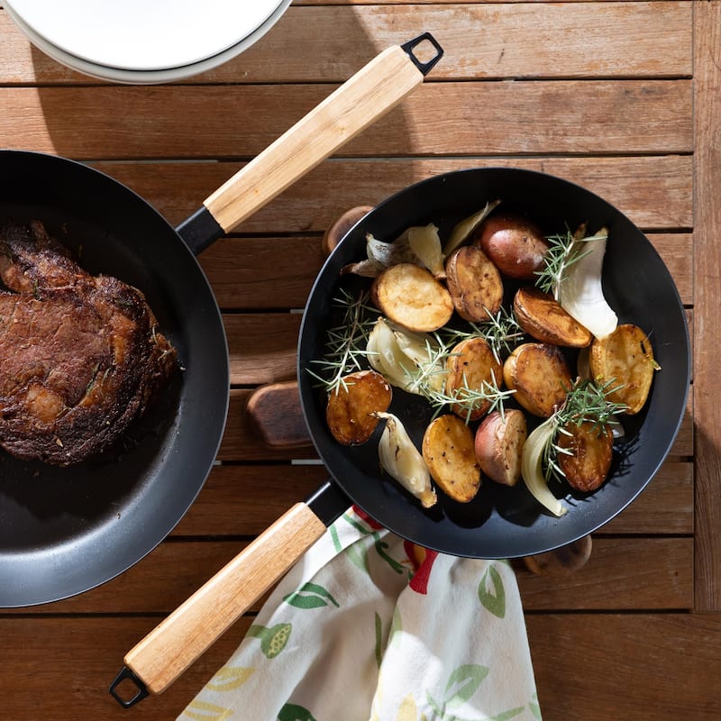Alva Forest Carbon Steel Pan Pre-Seasoned with Natural Mineral Oil