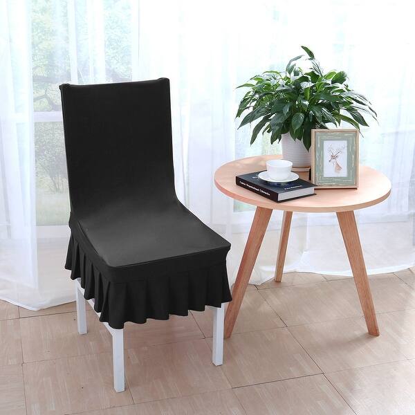 Shop Stretchy Thicken Plush Short Dining Room Chair Covers Seat