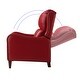preview thumbnail 60 of 166, Brigida Multifunctional Modern Genuine Leather Nailhead Trim Recliner with Adjustable Footrest Set of 2 by HULALA HOME
