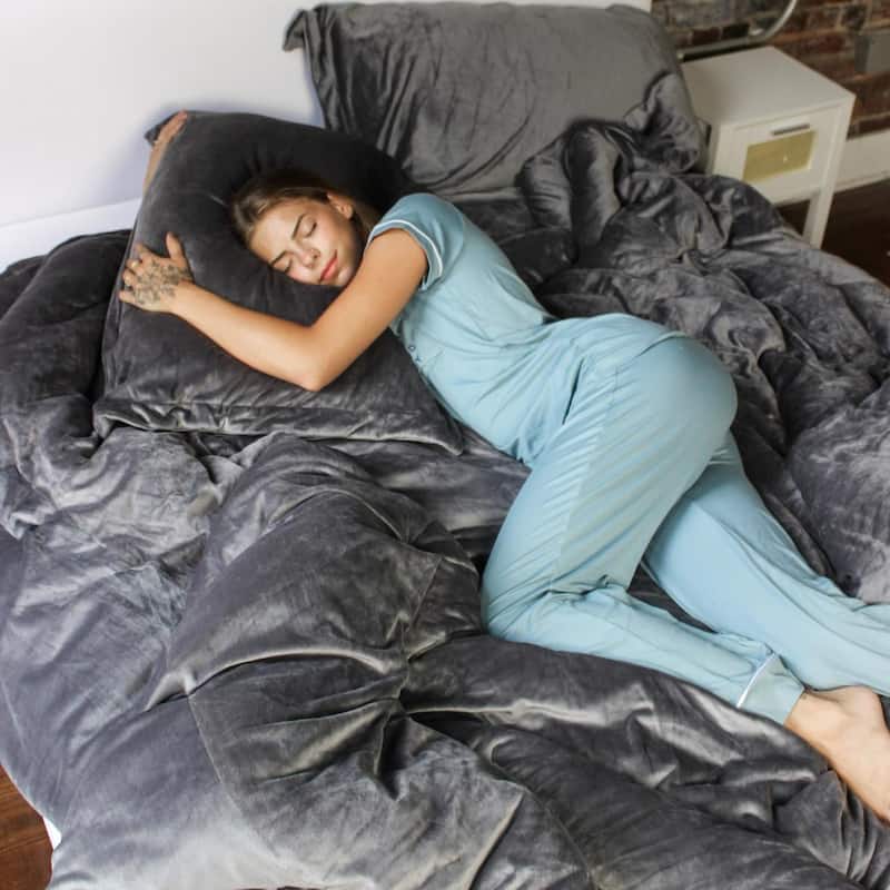 Love Thick® - Desirable Coma Inducer Oversized Comforter Set - Forbidden Gray