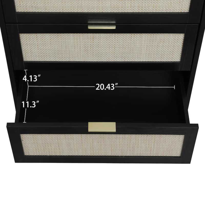 3 Drawer Nightstands Cabinet, Suitable for bedroom, living room, study