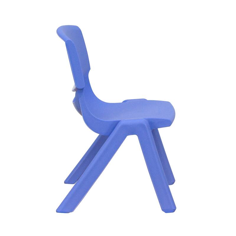 2 Pack Plastic Stackable Preschool Chair with 10.5" Seat Height - 14"D x 12.5"W x 20"H