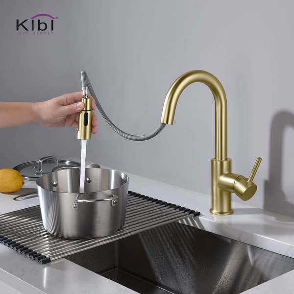Kitchen Sink Faucet Homitt Single Handle Sus 304 Stainless Steel High Arc Pull Down Kitchen Faucet Matte Black With Deck Plate For 1 3 Hole Kitchen Sinks Fingerprint Resistant 360 Swivel Faucet Magnetic