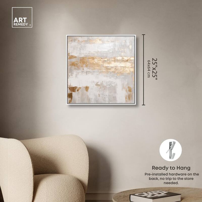 Melted Goldscape IV Canvas by Art Remedy