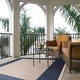 preview thumbnail 80 of 133, SAFAVIEH Courtyard Sherrie Border Indoor/ Outdoor Waterproof Patio Backyard Rug