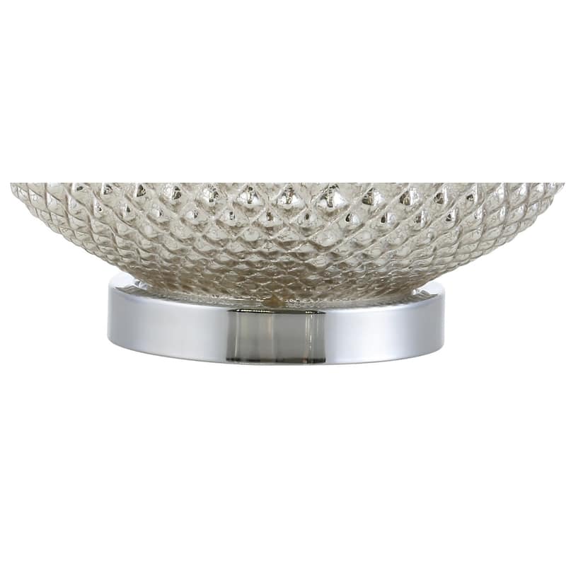 Ames 22.5" LED Glass Table Lamp, Mercury Silver by JONATHAN Y