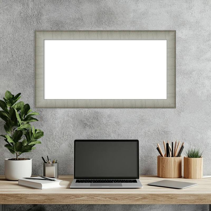 Amanti Art Elegant Brushed Bronze Narrow Framed Dry Erase Magnetic Board