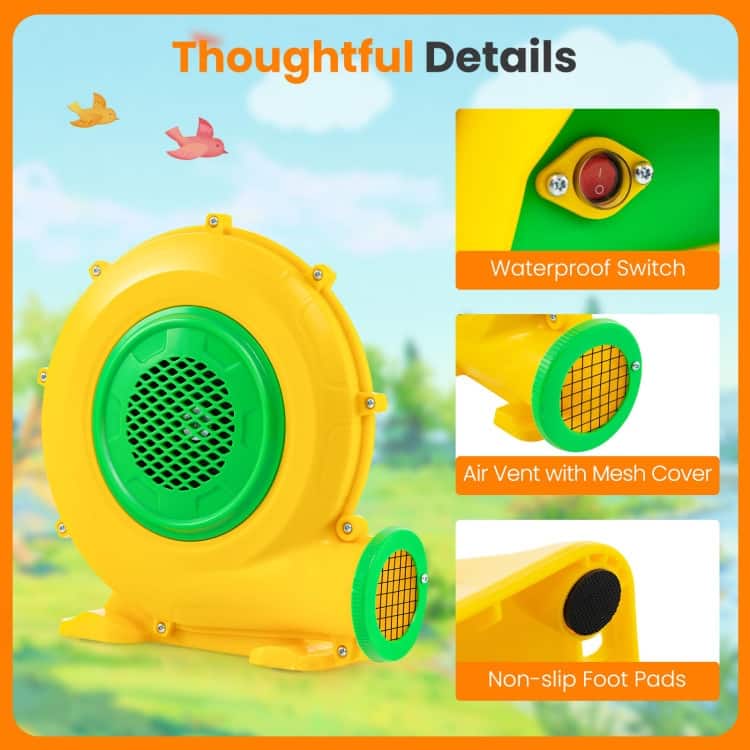 Air Blower Air Pump Fan with Convenient Handle and Ground Stakes