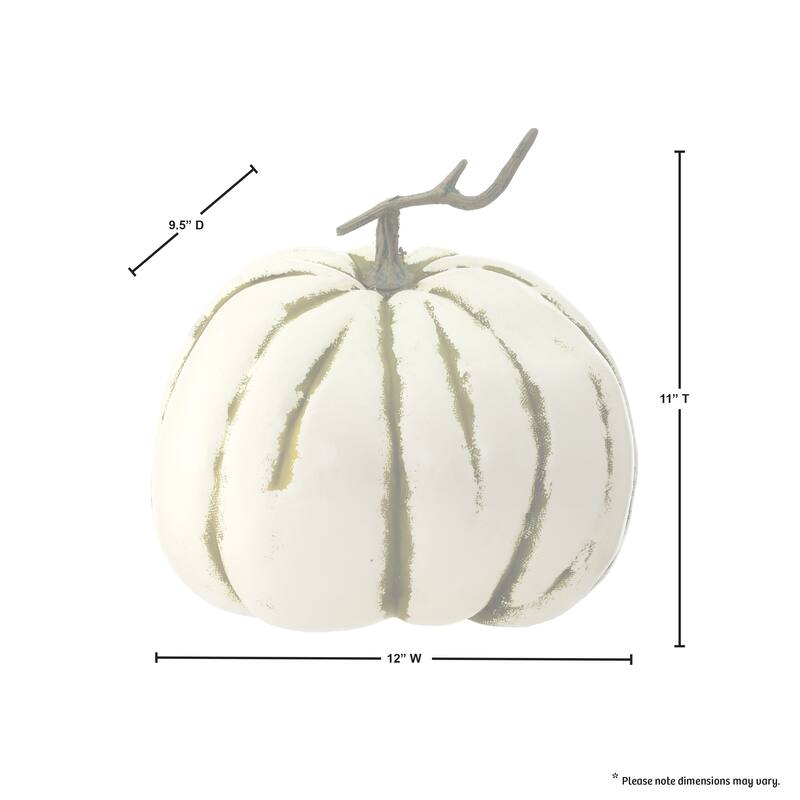 11" Latex Harvest Vine Pumpkin