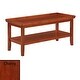 preview thumbnail 21 of 24, Convenience Concepts Ledgewood Coffee Table with Shelf