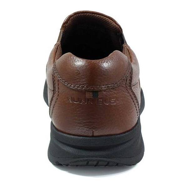 Shop Nunn Bush Men S Cam Moc Toe Slip On Cognac Tumbled Leather