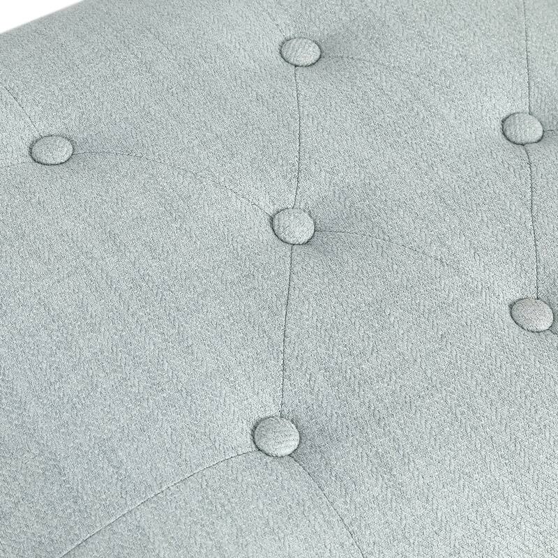 Adeco High End, Classy, Tufted Storage Bench, Ottoman Footstool