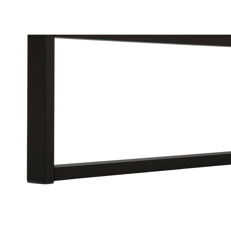 Computer Desk, Home Office, Laptop, 48"l, Work, Brown Laminate, Black Metal, Contemporary, Modern