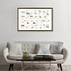 preview thumbnail 11 of 10, iCanvas "Safari Alphabet Nursery Decor" by PaperPaintPixels Framed Canvas Print