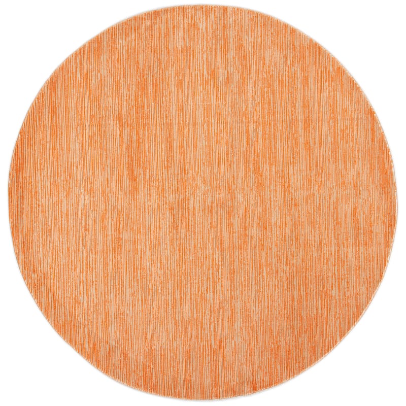 SAFAVIEH Vision Sunanda Modern Ombre Tonal Rug - 6'7" Round - Orange