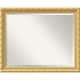 preview thumbnail 1 of 4, Beveled Wood Wall Mirror, Versailles Gold - Outer Size: 32 x 26 in