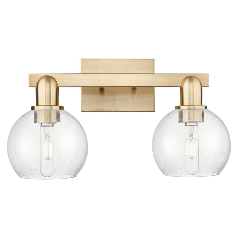 Innovations Lighting 716-2W-10-17 Athens Vanity Athens 2 Light 17" - Champagne Bronze / Seedy