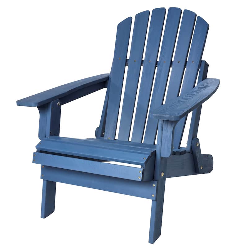 Oversize Wooden Outdoor Folding Adirondack Chair