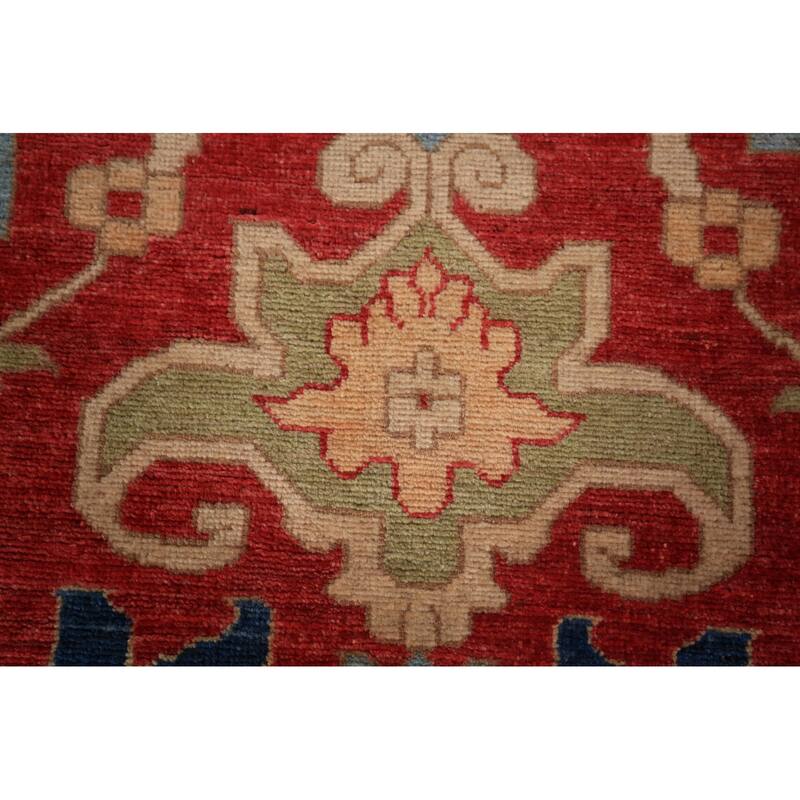 Heriz Serapi Vegetable Dye Area Rug Handmade Wool Carpet - 9'1" x 12'0"