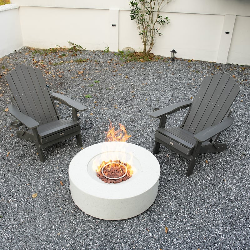 Clihome HIPS Folding Patio Adirondack Chair