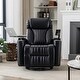 preview thumbnail 3 of 14, PU Leather Power Recline with LED Light Strip, Home Theater Seating