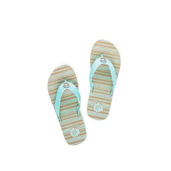 kids yellow box flip flops