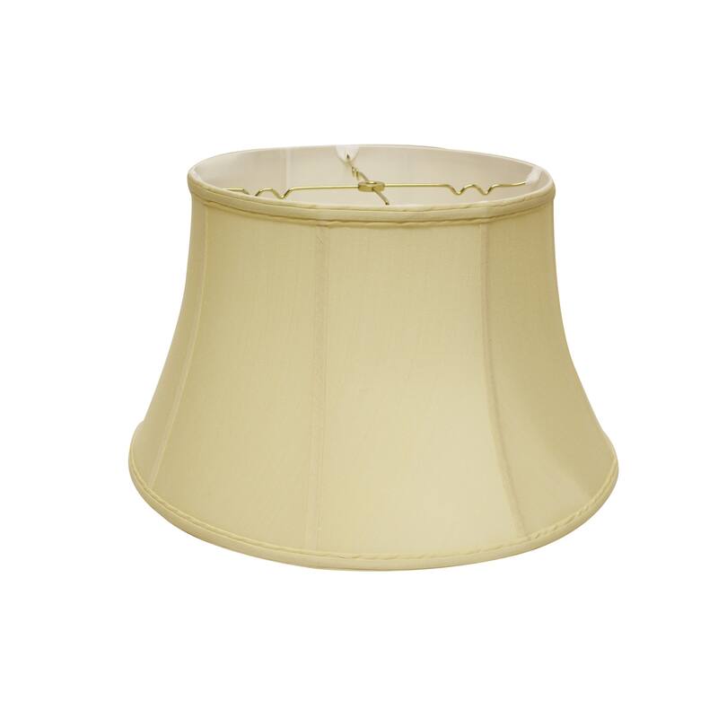 Baroque Lampshade - Softback Drum Shade, Antique White - Slant Shade with Washer Fitter - Elegant Home Decor - 9.5