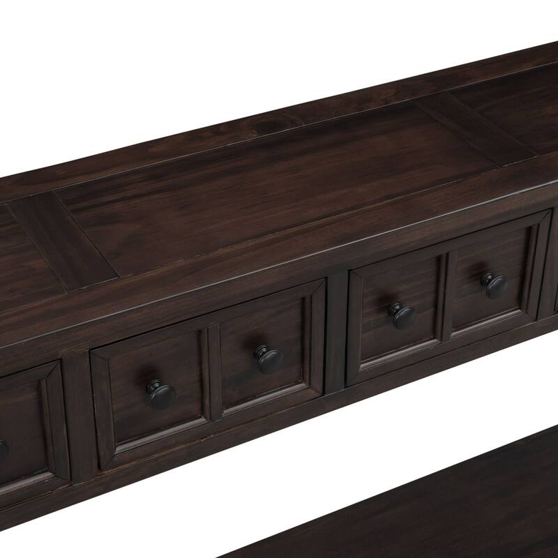 Multi-drawer entry console table