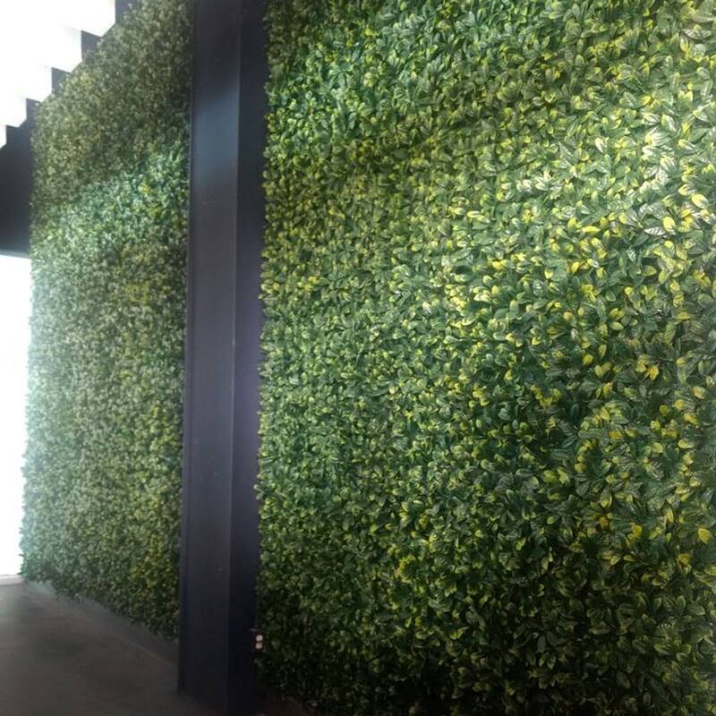 Artificial Green Foliage UV-protected for Outdoor Decor (Set of 4)