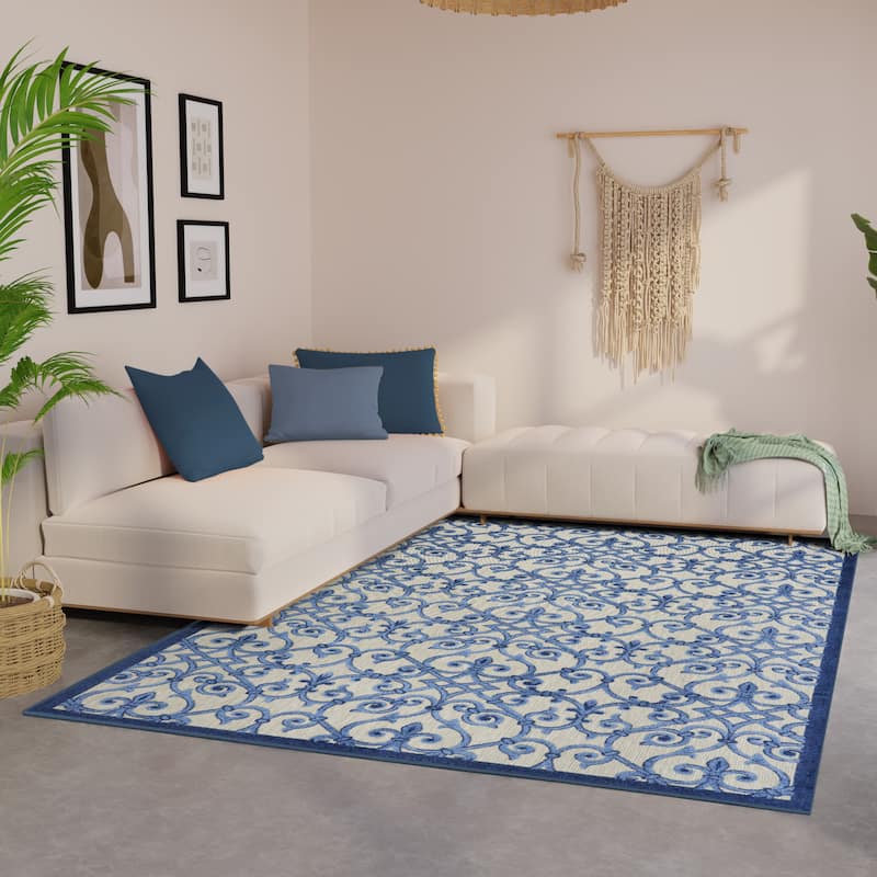 Nourison Alice Indoor/Outdoor Trellis Area Rug