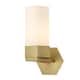Option Brushed Brass / Matte White