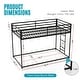 preview thumbnail 2 of 19, Furniture of America Jackson Modern Metal Twin over Twin Low Profile Bunk Bed with Reversible Ladder