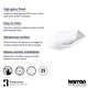 preview thumbnail 4 of 3, Karran Valera 25" Vitreous China Vessel Bathroom Sink in White
