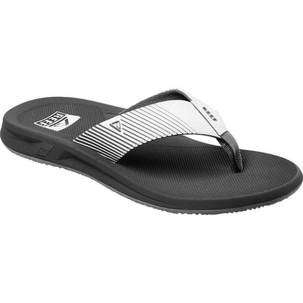 mens grey reef flip flops