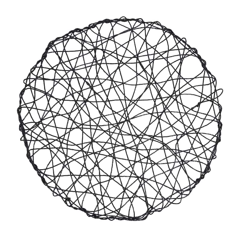 Round Placemats With Wire Nest Design (Set of 4)