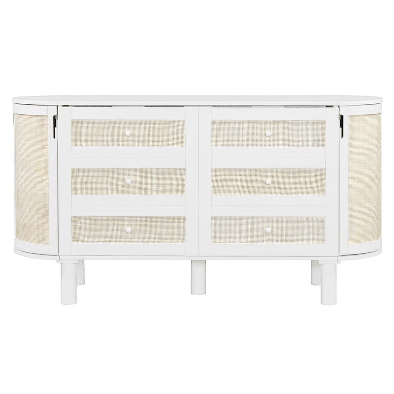 Modern Murphy Bed with Hidden Storage & Woven Design by Harper&Bright Designs