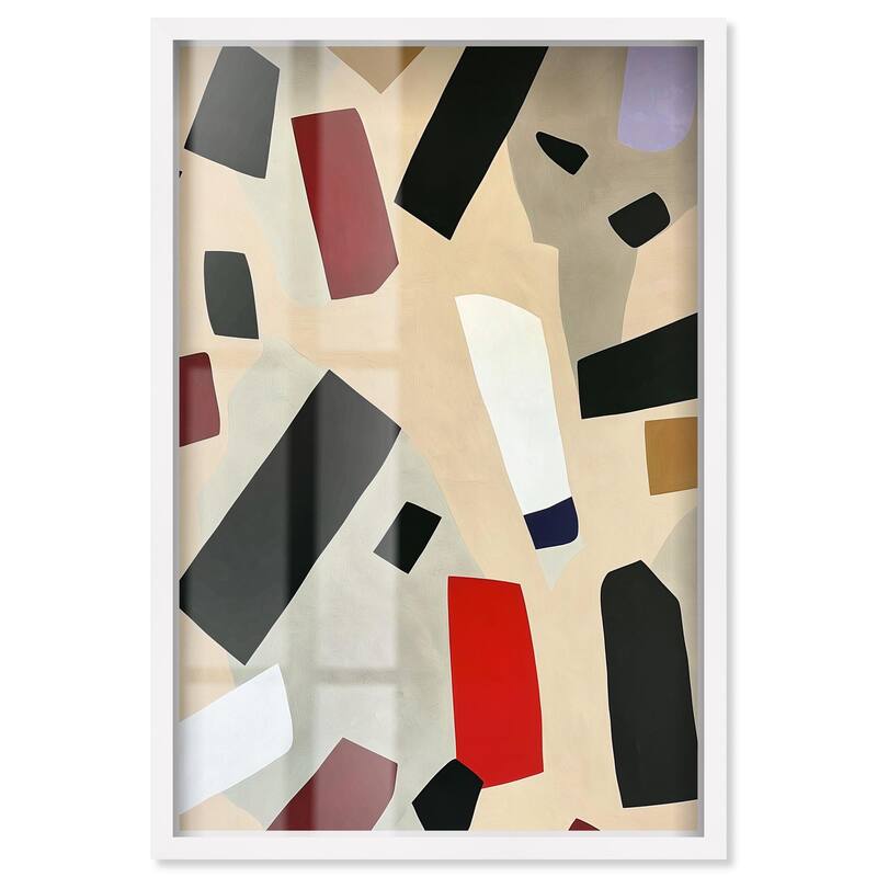 Mindscape Mosaic III Shadowbox by Art Remedy - White - 20" x 30"