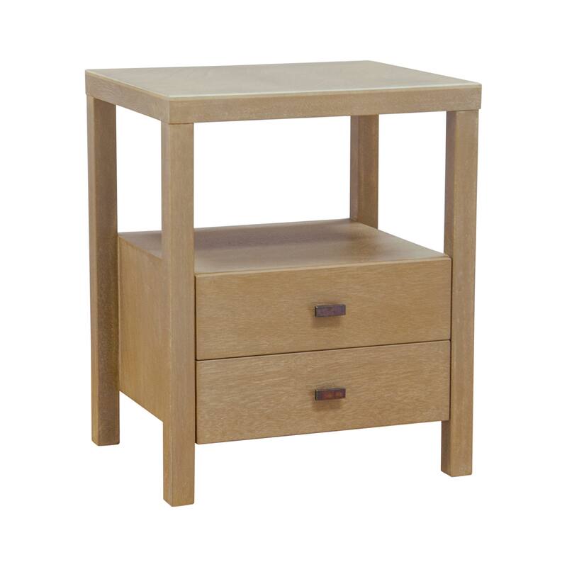 East at Main Painted Acacia Wooden End Table - Wheat