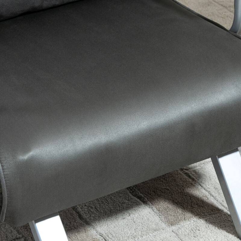 HOMCOM Single Person Folding 5 Position Convertible Sofa Bed Sleeper Chair Chaise Lounge Couch w/Pillow & Steel Frame