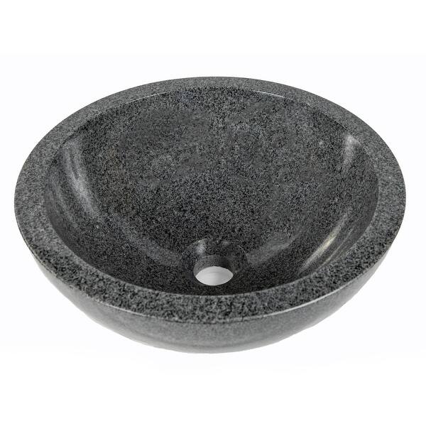Shop Eden Bath Small Vessel Sink Bowl Polished Padang Dark Granite Overstock 26882744