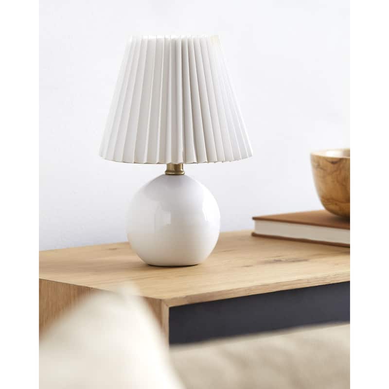 Livabliss Ferez Modern & Contemporary Accent Table Lamp - White