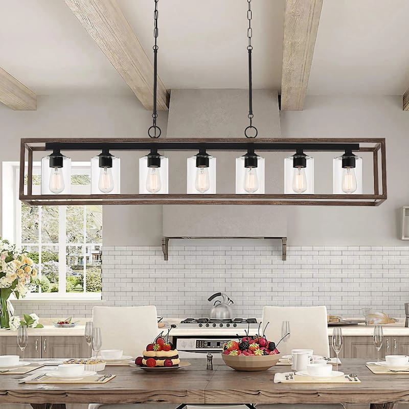 Roundhil 7-light Modern Farmhouse Kitchen Island Pendant Lighting