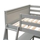 preview thumbnail 54 of 55, Multifunctional Full Size Wooden Loft Bed with Shelves & Desk