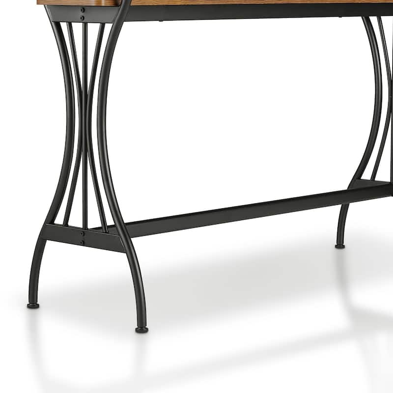 DH BASIC Industrial 60-inch Metal 1-Shelf Counter Height Table by Denhour