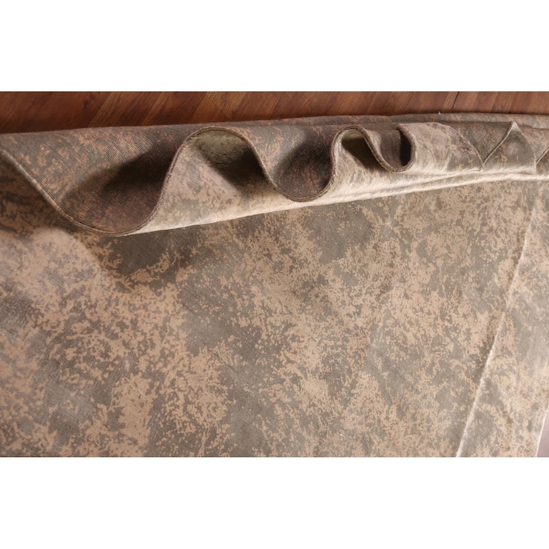 Abstract / Modern Area Rug Hand-Knotted Wool Carpet - 6'6" x 9'5"