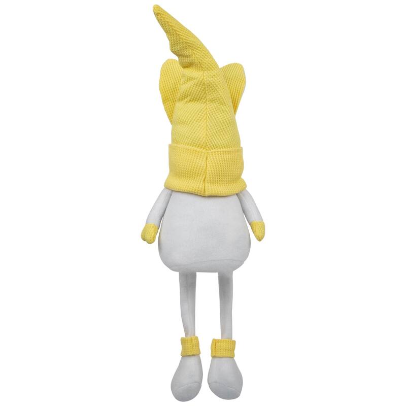 Sitting Bunny Gnome Easter Figurine - 20" - Yellow